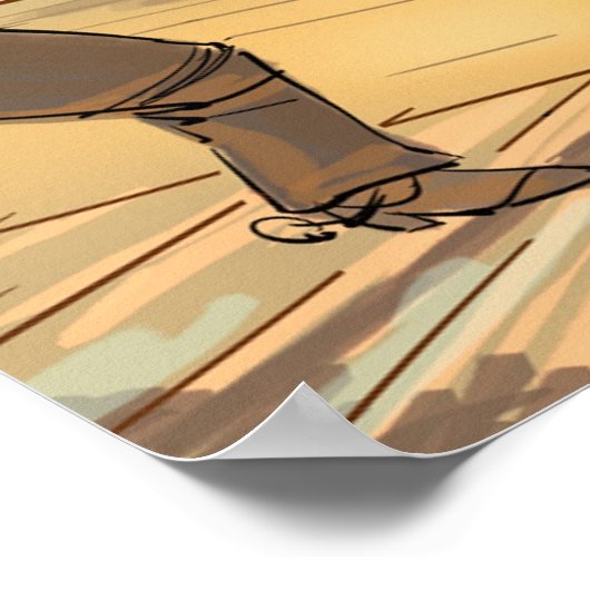 Sage Coach ist in der Stadt Funny Poster (Ecke)