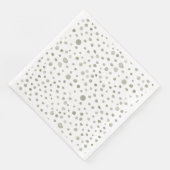 Sage Confetti Wasserfarbe Dots Papier Napkin Serviette (Ecke)