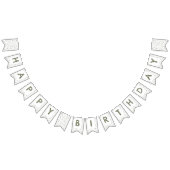 Sage Confetti Wasserfarben Punkte Jagdflagge Wimpelkette (Alle)