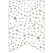 Sage Confetti Wasserfarben Punkte Jagdflagge Wimpelkette (Erste Fahne)