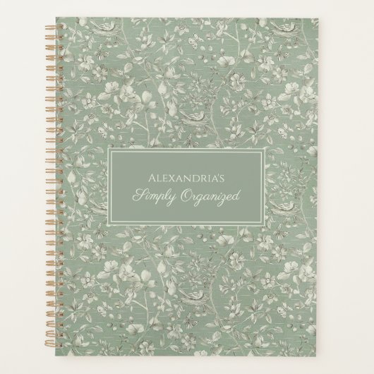 Sage Country Floral Planer (Vorderseite)