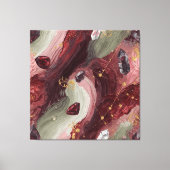 Sage Crystal Grid — Garnet Edition Leinwanddruck (Vorderseite)