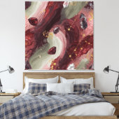 Sage Crystal Grid — Garnet Edition Leinwanddruck (Insitu (Schlafzimmer))