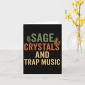Sage Crystals Trap Music Karte (Gelbe Blume)