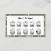 Sage Cupcakes Bäckerei Kaffee Shop Rewards Point Treuekarte (Rückseite)