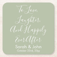 Sage Custom Personalisiert Script Wedding Receptio