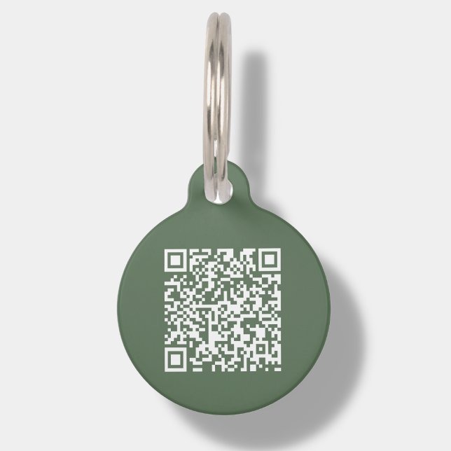 Sage Custom QR Code | Scan Pet ID Tag Haustiermarke (Von Creator hochgeladen)
