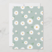 Sage Daisy 50. Geburtstag Einladung (Rückseite)
