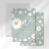 Sage Daisy Einladung zum 1. Geburtstag