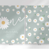 Sage Daisy Einladung zum 1. Geburtstag