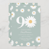 Sage Daisy Einladung zum 90. Geburtstag (Vorne/Hinten)