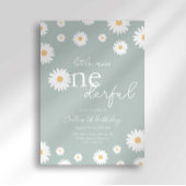 Sage Daisy Little Miss Onederful Einladung