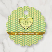 Sage Dankeschön Party Hochzeit Geschenkanhänger (Vorderseite)