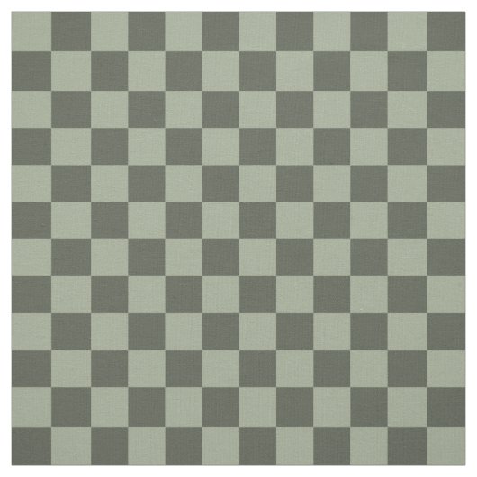 Sage Dark Green Checker Checkerboard Checkered Stoff (Muster)