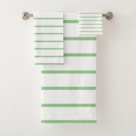 Sage Decorative Streifen Muster Badhandtuch Set (Insitu)