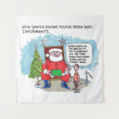 Sage den Weihnachtsmarkt Wandteppich (Vorderseite)
