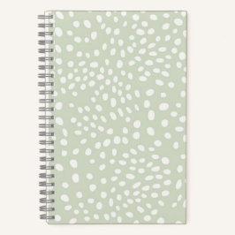 Sage Dotted Delight Notebook Notizblock