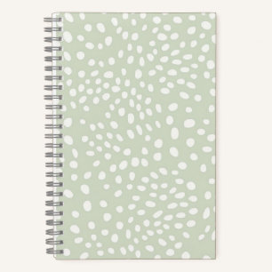 Sage Dotted Delight Notebook Notizblock