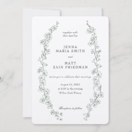 Sage Dream Wedding Einladung