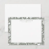 Sage Easter Egg Frame Note Card Einladung (Vorne/Hinten)