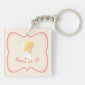 Sage ein kleines Gebet für mich & segne uns alle Schlüsselanhänger (Rückseite)