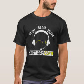 Sage einfach Copy 911 Thin Yellow Line Dispatcher T-Shirt (Vorderseite)