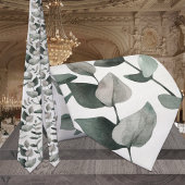 Sage & Emerald Green Eucalyptus Wedding Krawatte