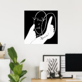 Sage es mit deinen Händen Poster (Heimbüro)