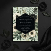 Sage Ethereal Botanical Wedding Einladung