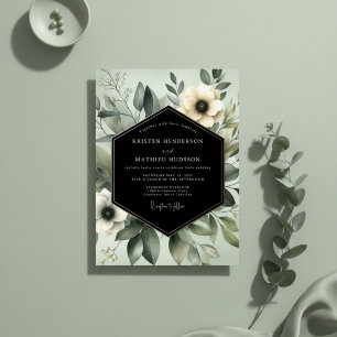 Sage Ethereal Flora Hochzeit Einladung