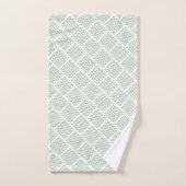 SAGE EUCALYPTUS GRID PATTERN BADEZIMMER TOWEL SET (Handtuch)