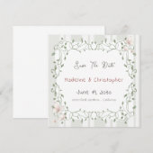 Sage Eucalyptus Wedding Save the Date (Vorne/Hinten)