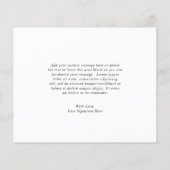 Sage Eukalyptus Budget Hochzeit Danke Karte (Rückseite)