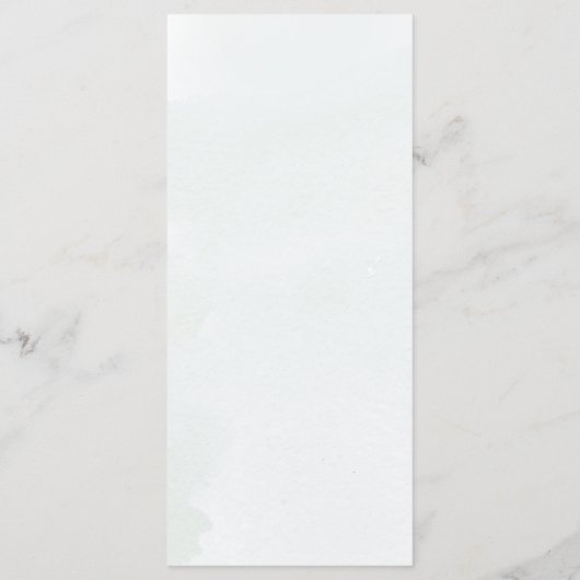 Sage Eukalyptus Greenery Simple Chic Wedding Menükarte (Rückseite)