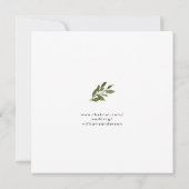 Sage Eukalyptus Wedding Save the Date (Rückseite)