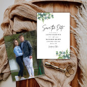 Sage Eukalyptus Woodland Foto Wedding Save The Date