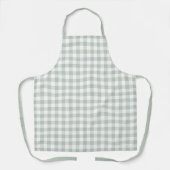 Sage Farmhouse Gingham Schürze (Vorderseite)