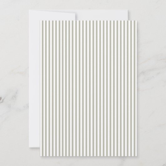 Sage Farmhouse Vintag Babydusche Einladung (Rückseite)