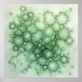 Sage Fenestrated Lichen Abstrakt - Bio modern Poster (Vorne)