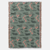 Sage Fern Throw Blanket Decke (Vorderseite Vertikal)