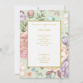 SAGE FLORAL ELEGANT WEDD INVITES EINLADUNG (Vorderseite)