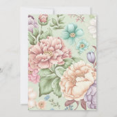 SAGE FLORAL ELEGANT WEDD INVITES EINLADUNG (Rückseite)