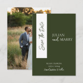 SAGE Flüstern Soiree mit Foto Save The Date (Vorne/Hinten)