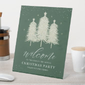 Sage Funkelnd Weihnachtsbaumen Weihnachtsfeiertag  Sockelschild (In Situ)