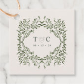 Sage Garden Geschenkmarke Wedding Party Favoriten Geschenkanhänger (Vorderseite)