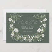 Sage Garden Save the Date Hochzeitsankündigung (Vorderseite)