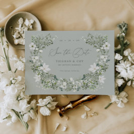 Sage Garden Save the Date Hochzeitsankündigung