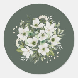 Sage Garden Sticker Umschlag Aufkleber Hochzeitste