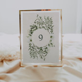 Sage Garden Tischnummer Hochzeitsempfang