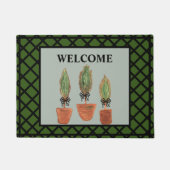 Sage Garden Topiary Rug Mat Doormat Fußmatte (Vorderseite)
